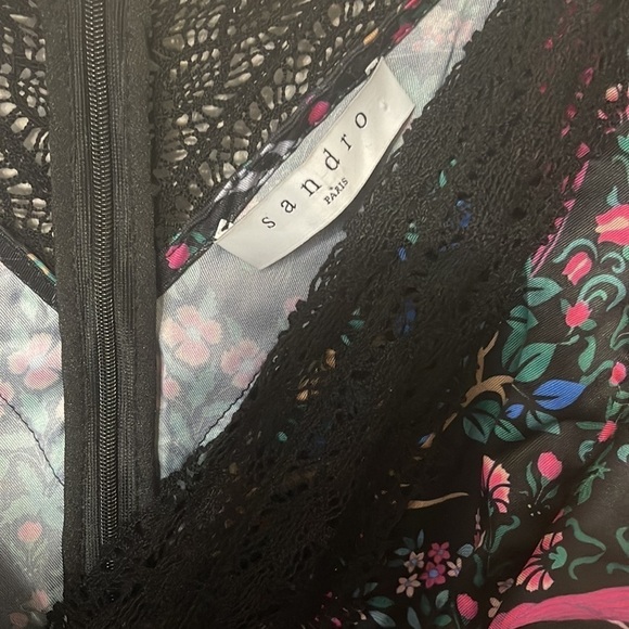 Sandro Iveane Floral Print Mini Dress - Picture 6 of 9